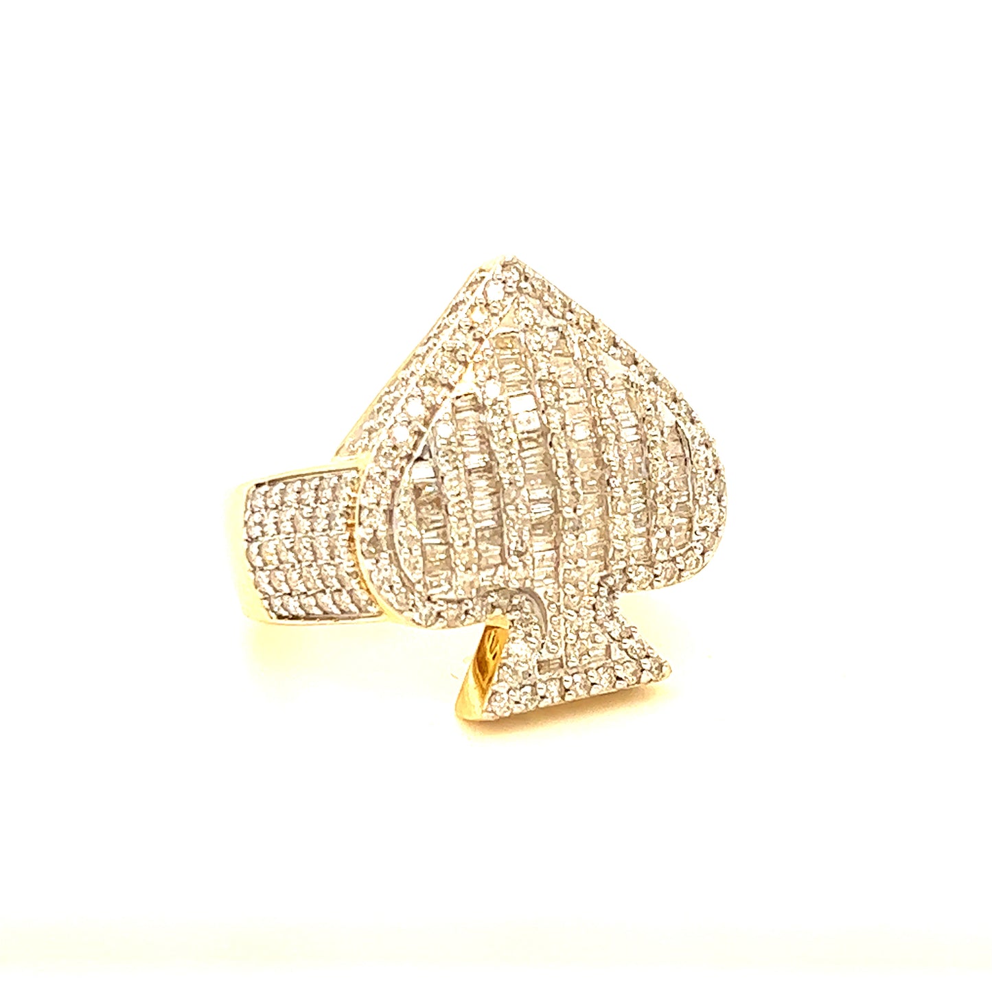 14K Diamond Spades Ring