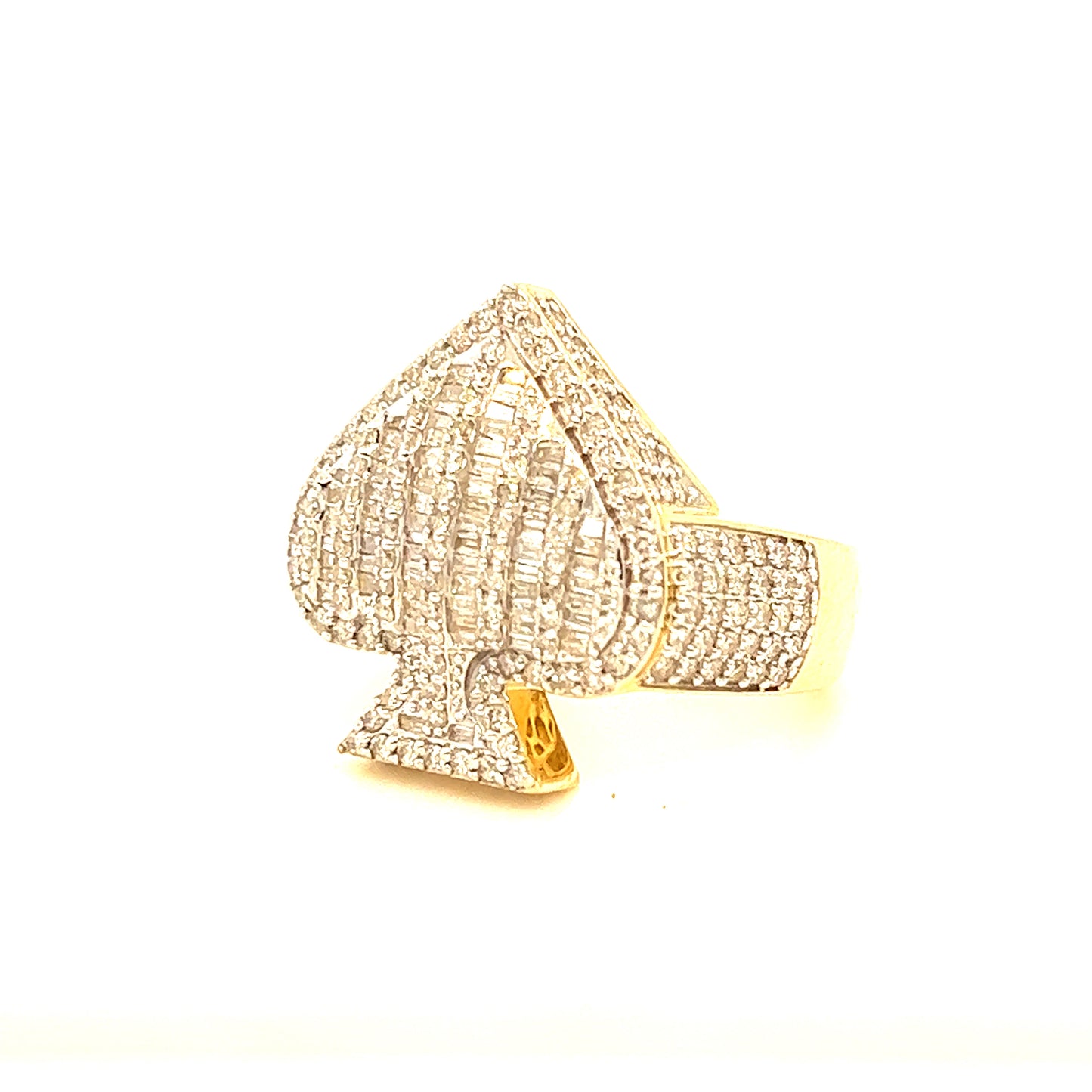 14K Diamond Spades Ring