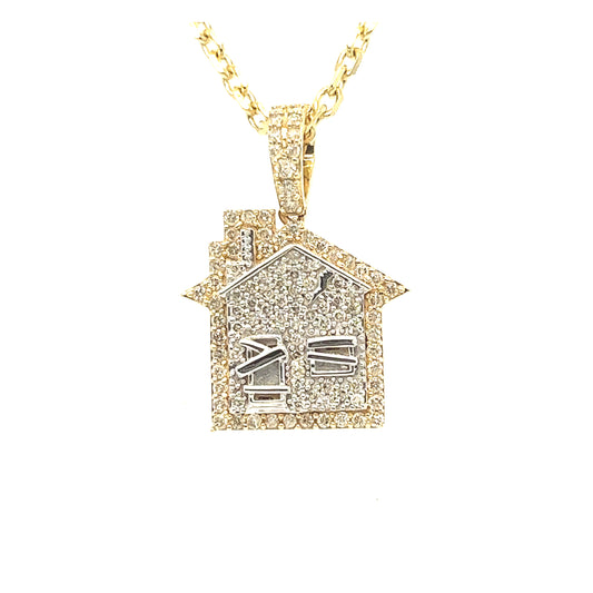 14K Diamond Trap House