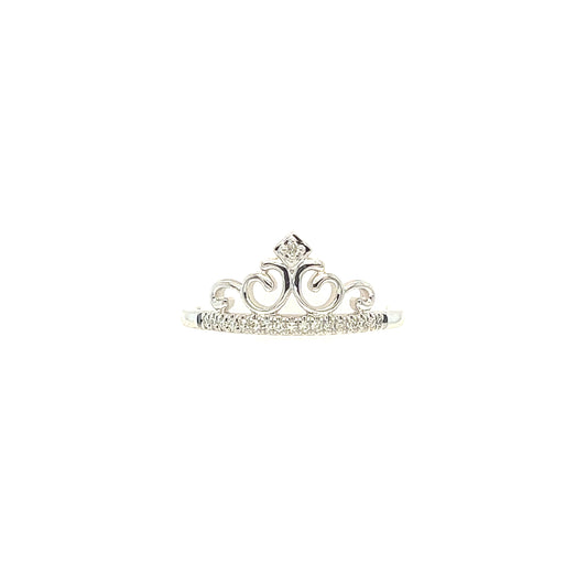 14KW Diamond Princess Ring