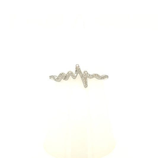14KW Diamond Heartbeat Ring