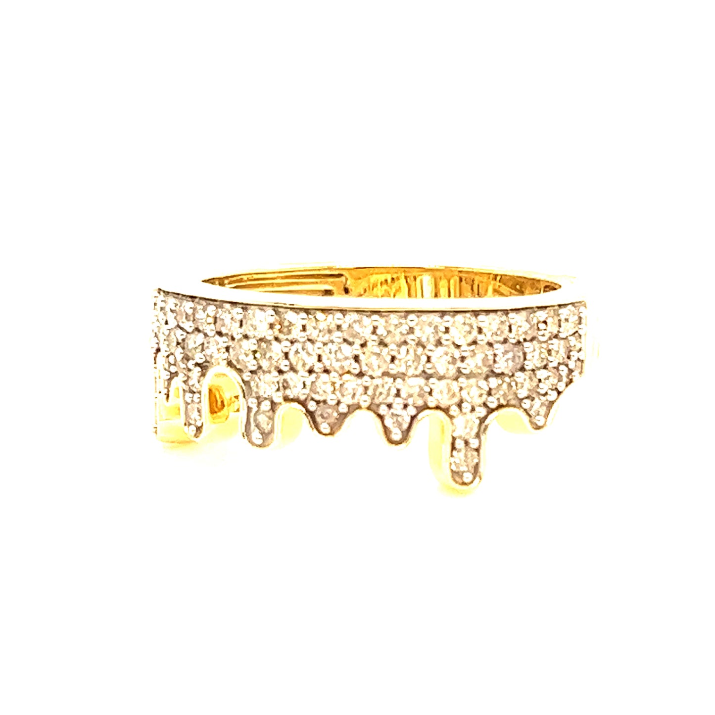 14K Diamond Drip Ring