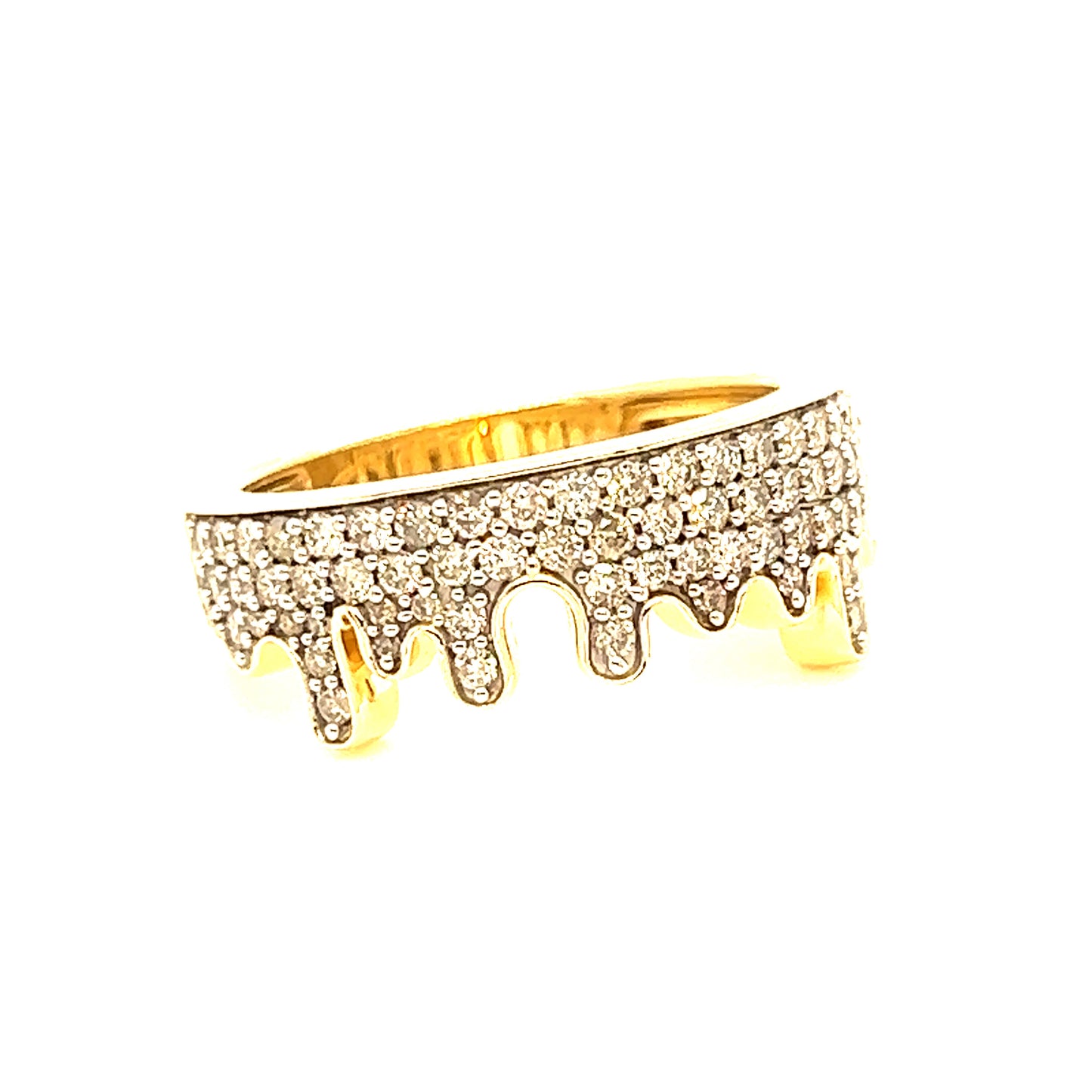 14K Diamond Drip Ring